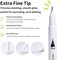 80 Colors Markers for Adult Coloring Books No Bleeding (White Barrel)